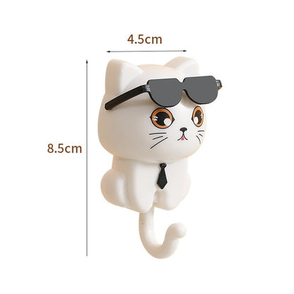 🕶️ Animacinių filmų katės raktų pakabukas