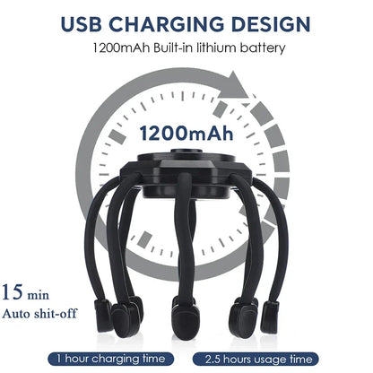 Galvos masažuoklio USB įkrovimo schema