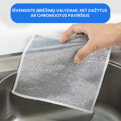 Nanotex™ - paviršių nebraižančios šveitimo šluostės – vaizdas iš šono
