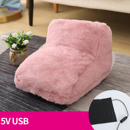USB pėdų šildytuvas – 10 variantų – naudojimas sėdint