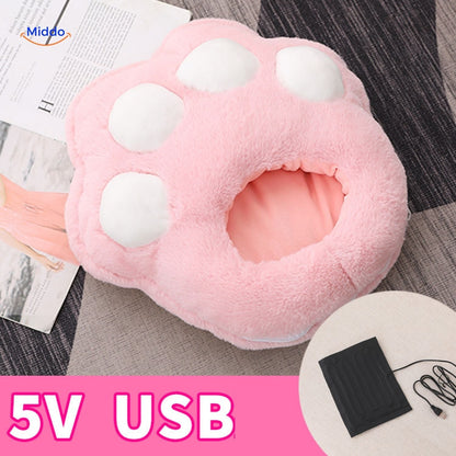 USB pėdų šildytuvas – 10 variantų – rudas šildytuvas