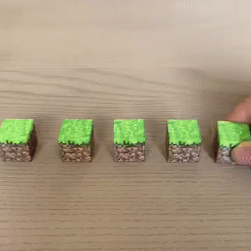 Magnetinių kaladėlių konstravimo rinkinys – jungiamos žalios detalės