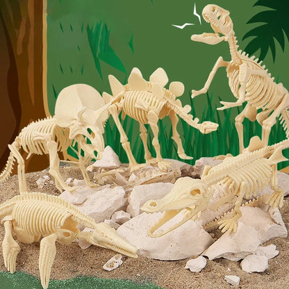 Kūrybinis rinkinys - "Priešistorinis dinozauras" – dinozaurų kasinėjimo scena