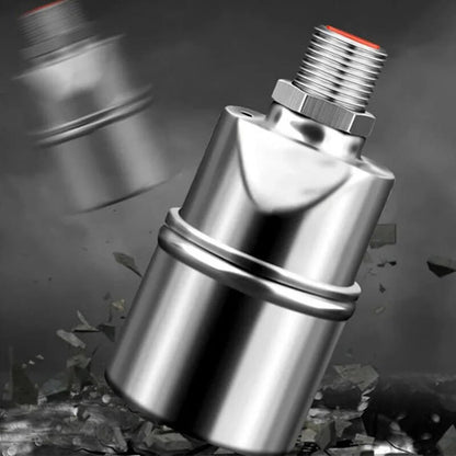 Mechaninis vandens vožtuvas juodame fone