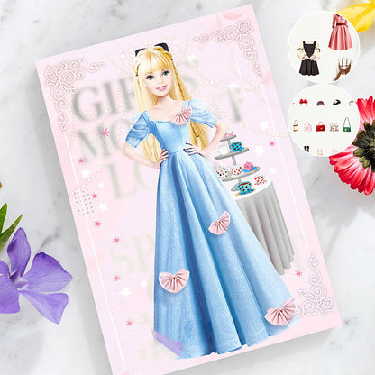 Magnetinė popierinė lėlė princesei aprengti – apatinė dalis