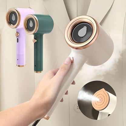 MiniSteam™ nešiojamasis drabužių garintuvas baltos ir žalios spalvos