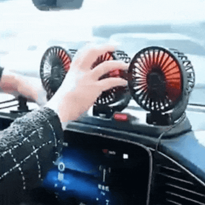 Ranka reguliuoja automobilinio ventiliatoriaus galvutę