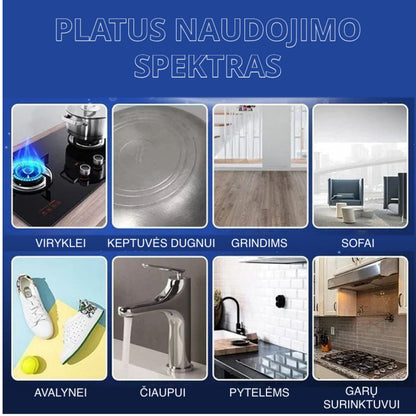 Sunkių nešvarumų nano valiklis – vaizdas iš šono