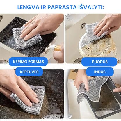 Nanotex™ - paviršių nebraižančios šveitimo šluostės – konstrukcijos detalė