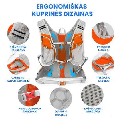 AeroLite™ - kelioninė kuprinė – priekinė pusė