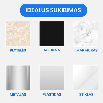 Pakabinami kabliukai voniai ir virtuvei – detalė stambiu planu, Bespalvė