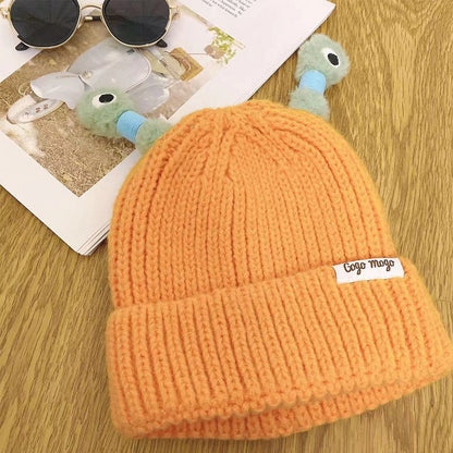 Šviečianti monstriuko kepurė – oranžinė kepurė