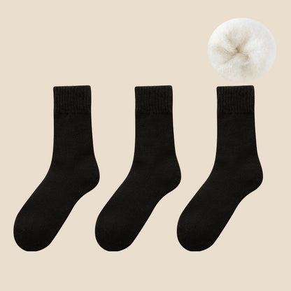 Šiltos žieminės kojinės (6 poros) – atskira detalė, 2x Balta+ 2x Geltona+ 2x Chaki