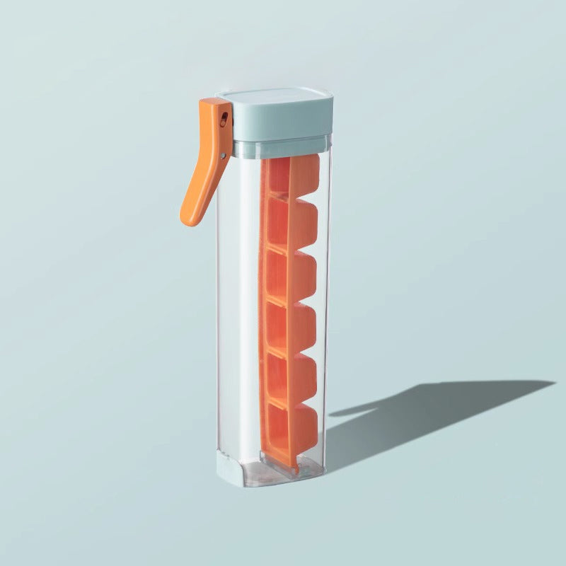 Uždaras ledo kubelių šaldymo dėklas