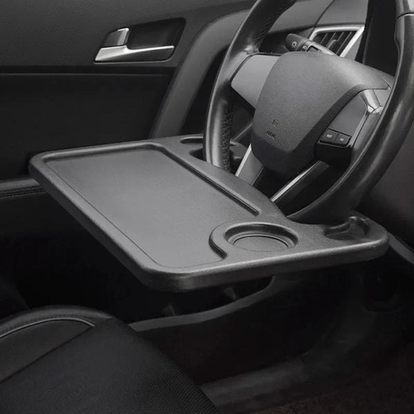 Automobilio padėklas - padėklas pritvirtintas prie vairo