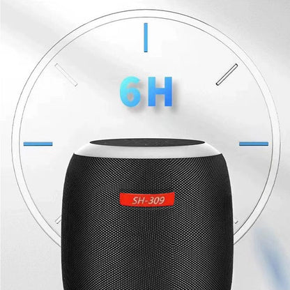 Nešiojama Bluetooth kolonėlė su 360° garsu – detalė stambiu planu